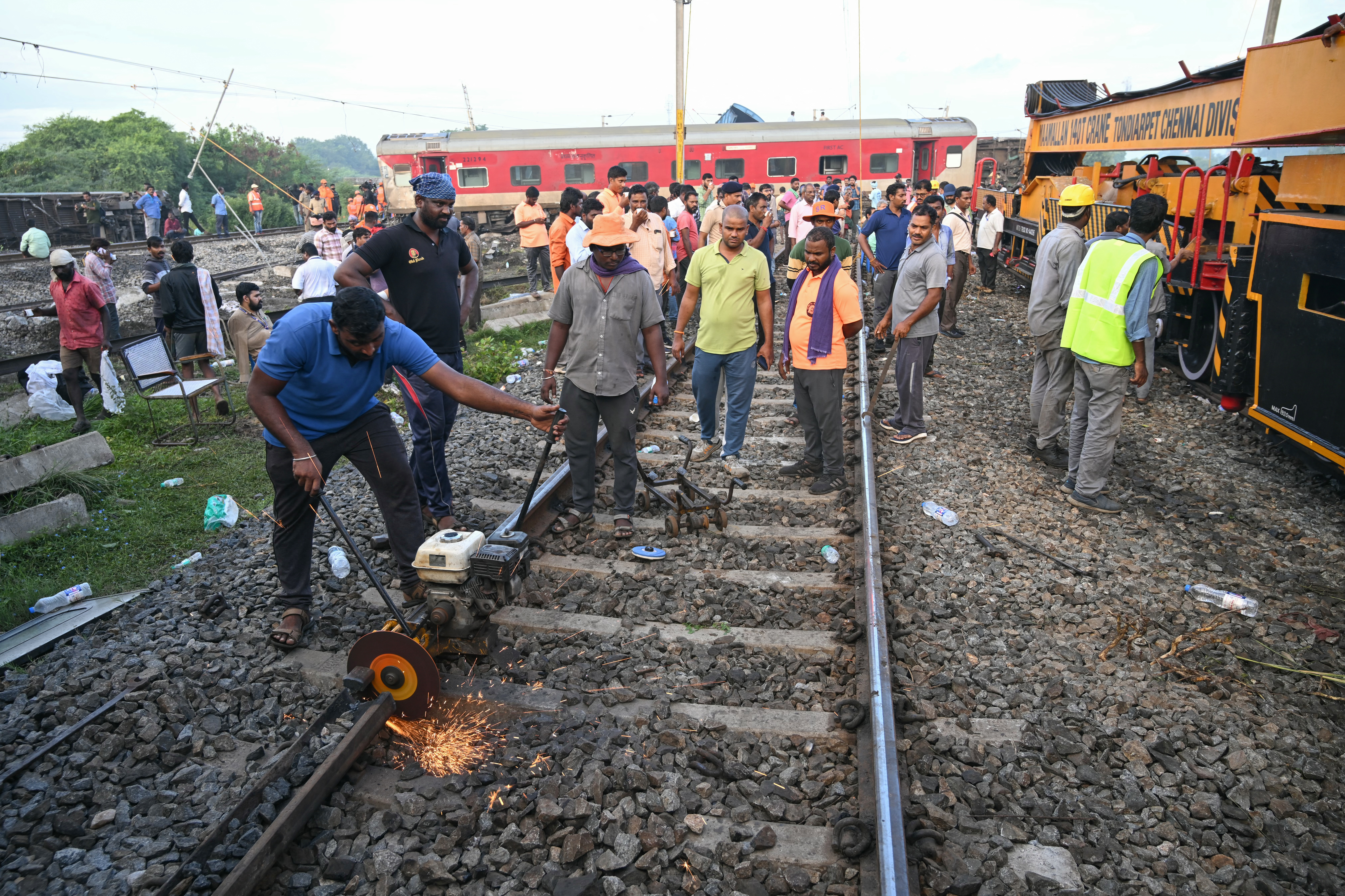 Eight killed, 13 injured as passenger train crashes into stationary freight train in India